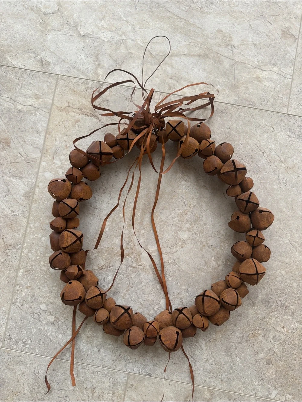 Rusty Jingle Bell Wreath